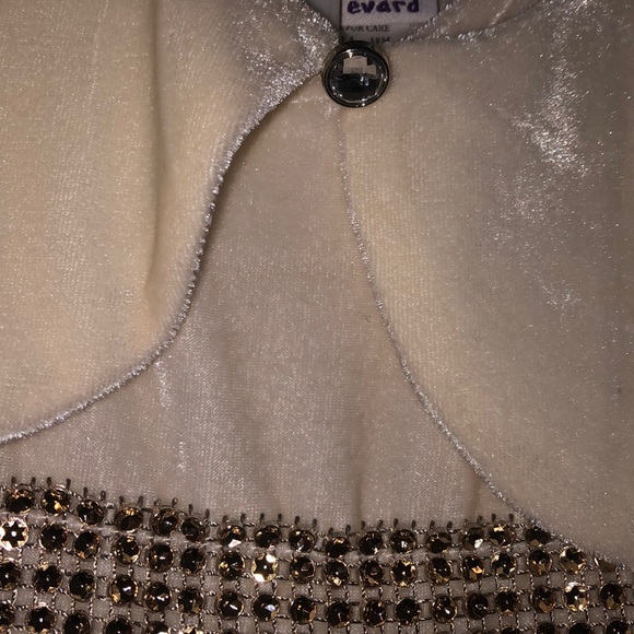 Fancy ivory dress with matching bolero jacket - Picture 2 of 6